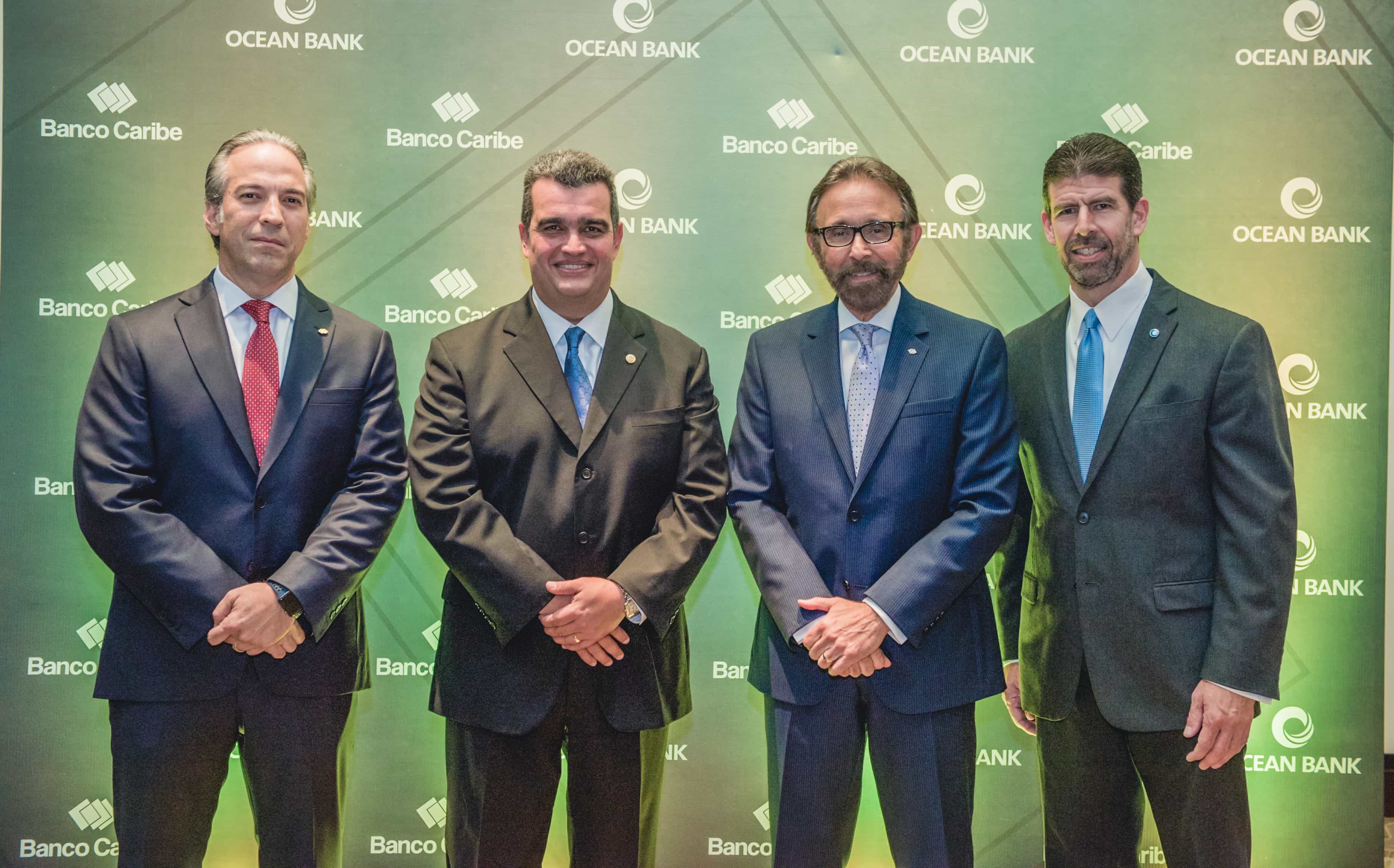 Banco Caribe y Ocean Bank presentan alianza beneficiará clientes